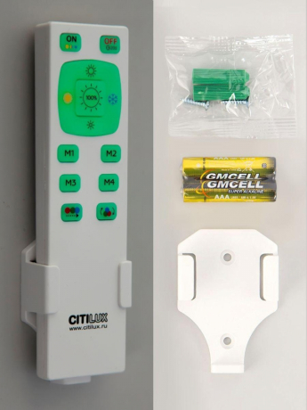 Потолочный светодиодный светильник с пультом ДУ (инфракрасный) и RGB подсветкой Citilux Симпла CL714K900G 