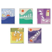 Нарушена упаковка!  <797132> Тетрадь обложка пластик, А5, 48 л., скоба, клетка, ERICH KRAUSE, "Cat Day" (микс в спайке), 54159 (405267)