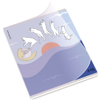 Нарушена упаковка!  <797132> Тетрадь обложка пластик, А5, 48 л., скоба, клетка, ERICH KRAUSE, "Cat Day" (микс в спайке), 54159 (405267)