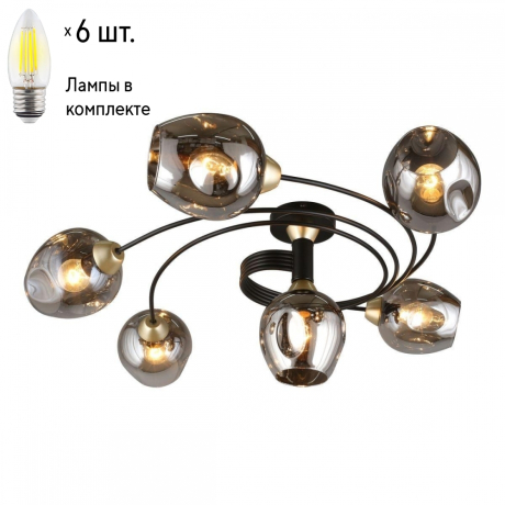 Люстра потолочная с лампочками APLOYT APL.611.17.06+Lamps 