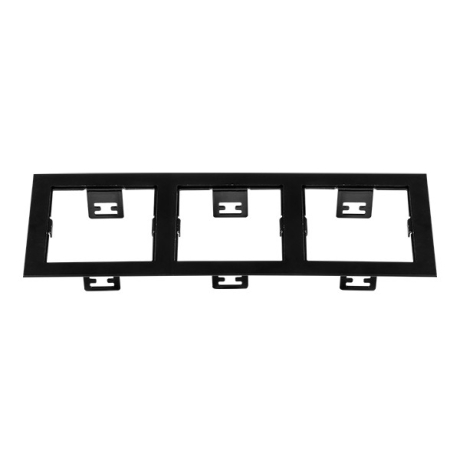 Нарушена упаковка.  <83870>  Рамка для трех встраиваемых светильников Lightstar Triple Quadro серии Domino  214537 