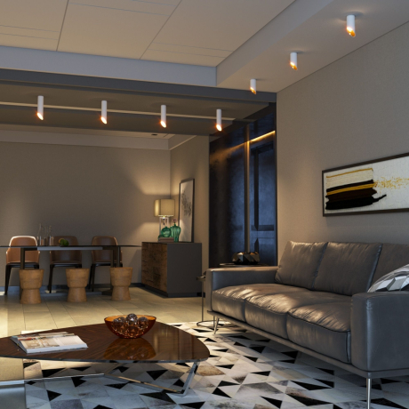 Накладной светильник Elektrostandard DLN114 GU10 белый/золото (a050119) 