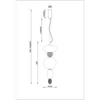 Подвесной светильник Divinare Ambra 5016/17 SP-24