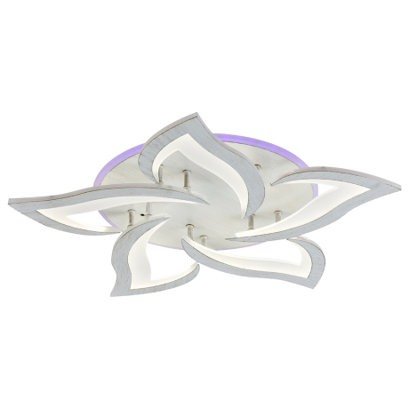 Светодиодная диммируемая люстра с ПДУ Profit Light 8028/5 PGD 90W+11W RGB 