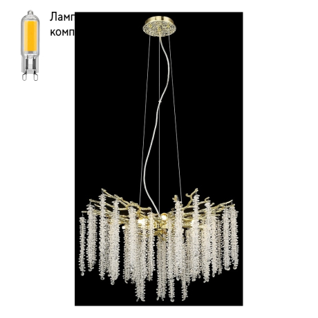 Люстра подвесная с Led лампочками в комплекте Velante 185-303-08+Lamps 