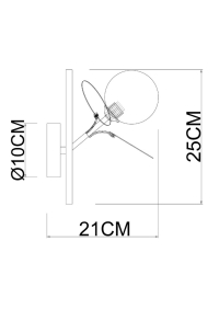 Бра Arte Lamp PEACOCK A1369AP-1MD