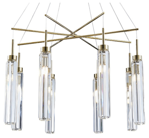 Подвесная люстра Newport 4520 4524+4/S gold 