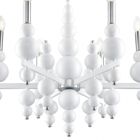 8260/6 MODERNI LN26 белый/хром, металл Люстра E14 6*40W 220V NANA LUMION 