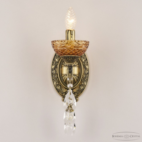 Бра Bohemia Ivele Crystal AL7901 AL7901B10/1/175 B AGB P Amber/M-1F 