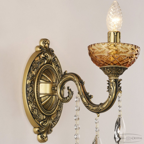 Бра Bohemia Ivele Crystal AL7901 AL7901B10/1/175 B AGB P Amber/M-1F 
