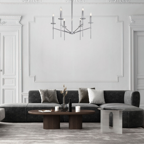 Люстра на штанге Eurosvet 60142/6 хром (a061933) 