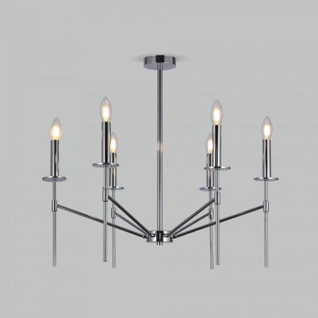 Люстра на штанге Eurosvet Anders 60142/6 хром 