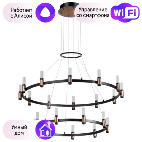 Подвесная люстра Odeon Candel с поддержкой Алиса 5009/98L-A 