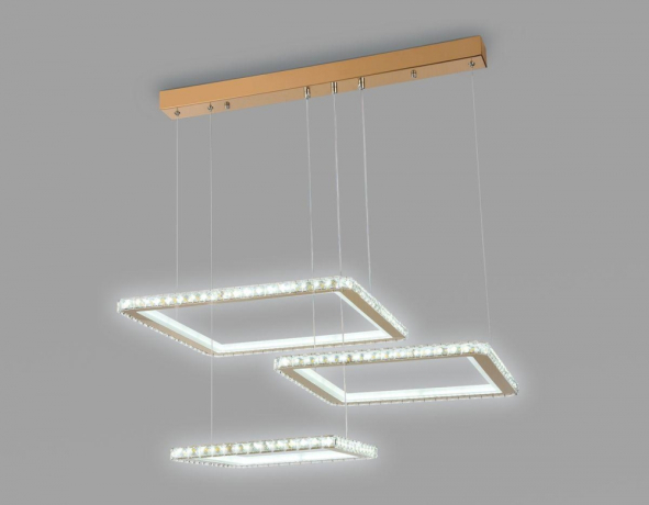 Умная подвесная люстра с пультом ДУ Ambrella light Acrylica Ice FA1761 