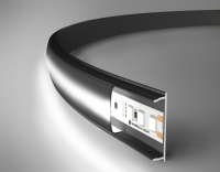 Профиль накладной гибкий Ambrella Light GP GP1600BK/BK