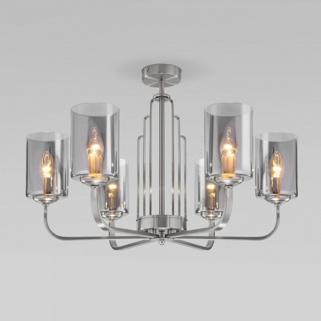 Люстра на штанге Eurosvet Defi 60138/6 сатин-никель 