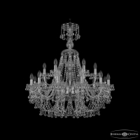 Подвесная люстра Bohemia Ivele Crystal 1409 1409/12+6/300/XL-95 Ni