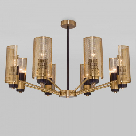 Люстра на штанге Eurosvet Grino 70139/8 латунь 