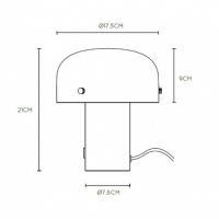 Настольная лампа сенсорная с диммером Lucide Timon 05538/01/02