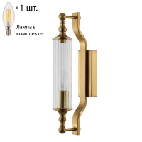 Бра Tomas Crystal Lux с лампочкой TOMAS AP1 BRASS+Lamps E14 Свеча
