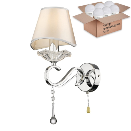 Бра с лампочкой Velante 298-101-01+Lamps E14 P45 