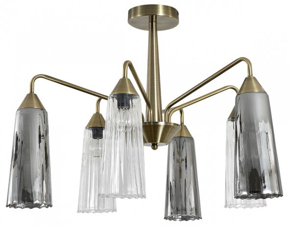 Люстра на штанге Indigo Campana 13028/6R Brass 