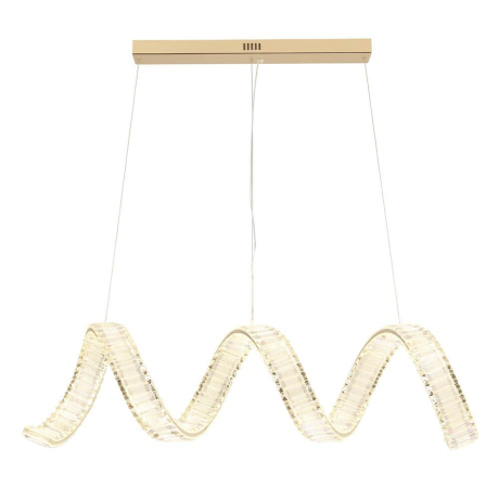 Подвесной светодиодный светильник Crystal Lux Musika SP100W Led L1200 Gold 