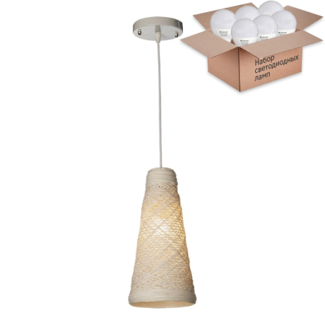 Подвесной светильник с лампочкой Velante 567-716-01+Lamps E27 P45 