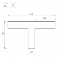 Коннектор T-образный Arlight SL-Line-6070 030142