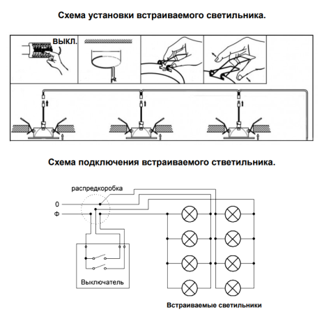 Точечный светильник со светодиодной лампочкой GU10, комплект от Lustrof. №384121-647393 