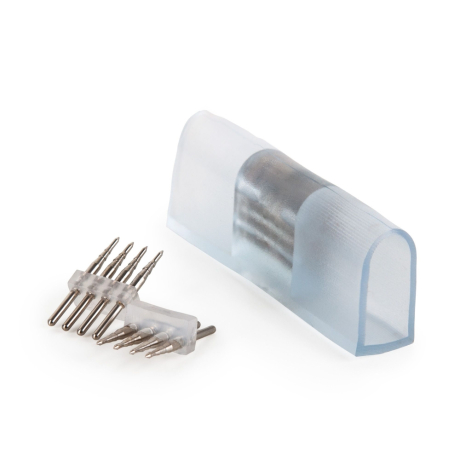 10 шт. Переходник для неоновой ленты RGB, 5050, 220V односторонний Elektrostandard a043637 ( Переходник для неона LS001 220V 5050 RGB односторонний (10pkt) (PSL-12) ) 