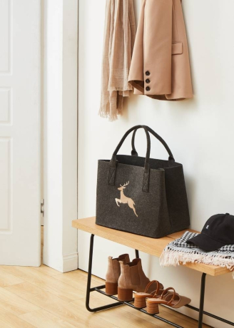 426545 Сумка женская TOMISATO, L400, B260, H300, 100 % полиэстер, серый, бежевый Eglo 