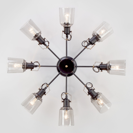 Потолочная люстра Eurosvet Astor 70111/8 черный (a047619) 