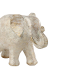 427243 Статуэтка Слон ISHIKARI, L280, B115, H205, полирезин, белый, золотой 