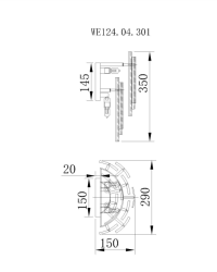 Бра в комплекте с Led лампами Wertmark WE124.04.301+Lamps