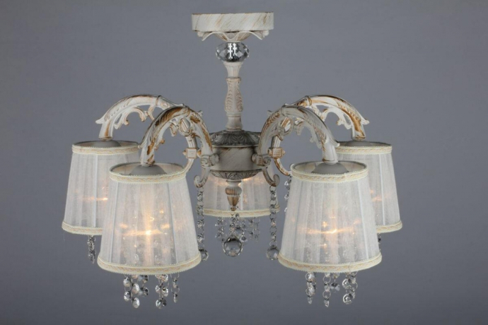 Люстра с поддержкой Алисы потолочная Omnilux OML-30007-05-A 