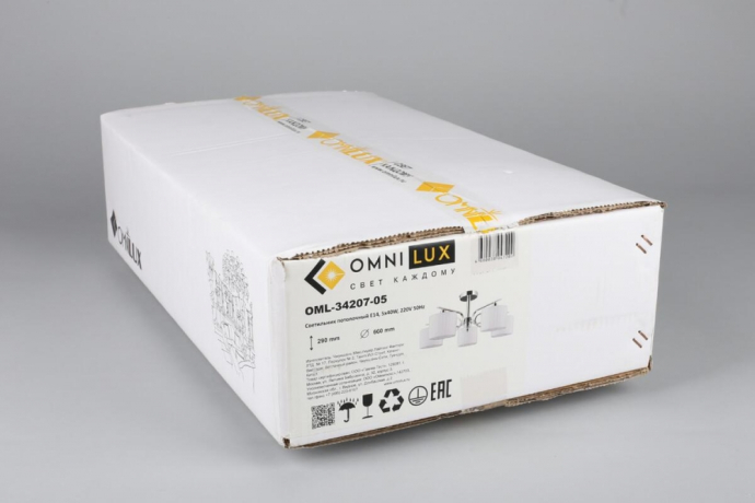 Люстра с поддержкой Алисы потолочная Omnilux OML-34207-05-A 