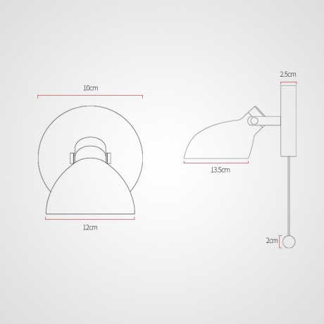 Бра Onder Grey Switch ImperiumLoft ONDER01 (204448-26) 