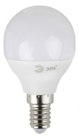 Лампа светодиодная ЭРА E14 7W 6000K матовая LED P45-7W-860-E14 Б0031401 
