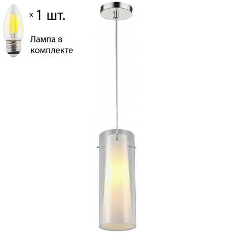 Подвесной светильник с лампочкой Velante 229-006-01+Lamps E27 Свеча 