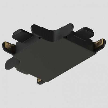 Соединитель T-образный для треков накладных Denkirs AIR BASE TR5233-BK 