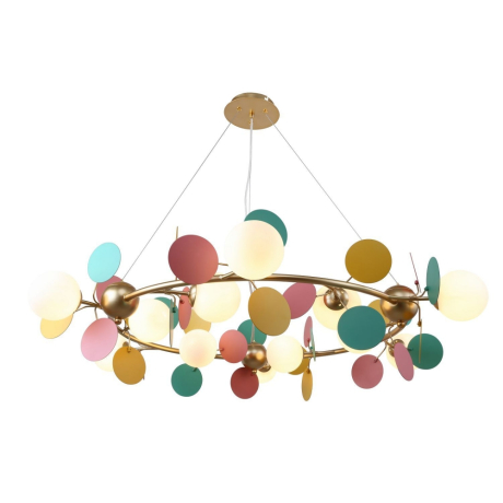 Люстра с лампочками, подвесная, комплект от Lustrof. №286140-617453 