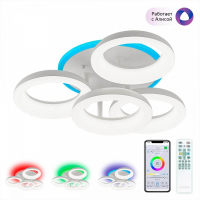 Светодиодная люстра с поддержкой ''Алиса'' и пультом Citilux Паркер Смарт CL225A140E