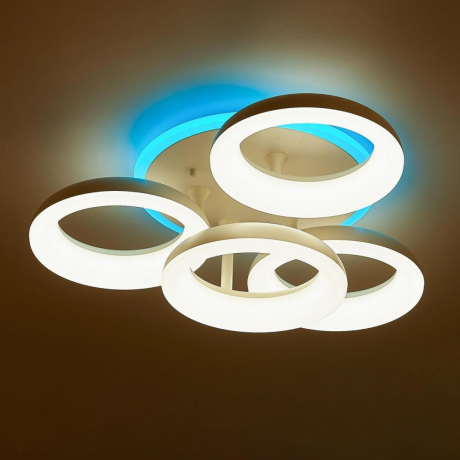 Светодиодная люстра с поддержкой ''Алиса'' и пультом Citilux Паркер Смарт CL225A140E 