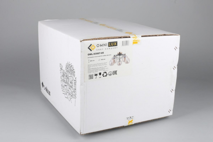 Люстра потолочная с лампочками Omnilux OML-93507-05+Lamps 