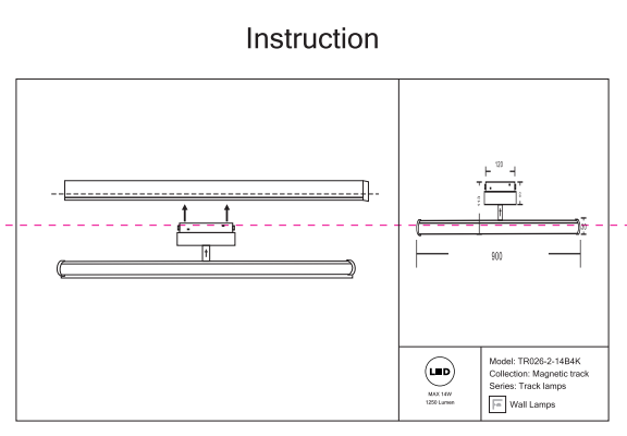 Светильник на штанге Maytoni Track lamps 3 TR026-2-14B4K 