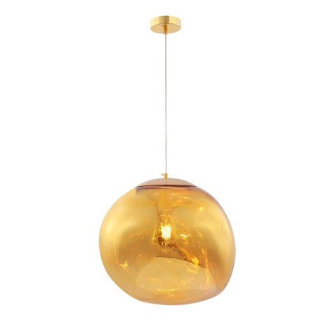 Подвесной светильник с лампочкой CRYSTAL LUX Malaga SP1 D360 Gold+Lamps 