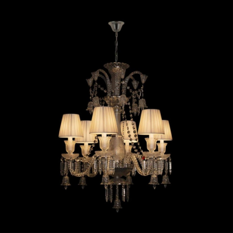 Подвесная люстра с хрусталем Loft IT Zenith 10210/6 White 