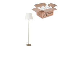 Торшер с лампочкой Arte lamp Elba A2581PN-1AB+Lamps