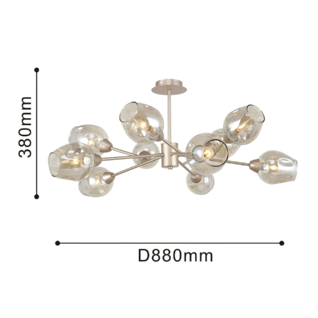 Люстра на штанге F-Promo Tilda с поддержкой Маруся 2658-10U-М 